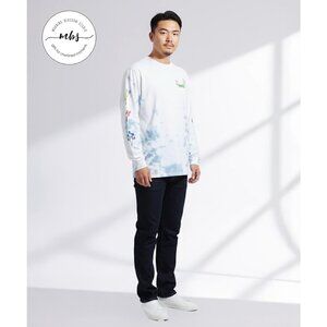 NWT Roark The Chase Happy Trails Long Sleeve Tie Dye T Shirt Multicolors Men L